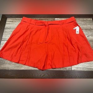 BP. Orange Neon Casual Shorts Plus Womens Size 4X NWT